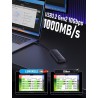 Lemorele Boîtier SSD M.2 NVMe USB C 3.2 Gen 2, Adaptateur SSD M.2 10 Gbps pour M Key/M+B Key 2230/2242/2260/2280, Supporte UASP 