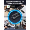 Lemorele Boîtier SSD M.2 NVMe USB C 3.2 Gen 2, Adaptateur SSD M.2 10 Gbps pour M Key/M+B Key 2230/2242/2260/2280, Supporte UASP 