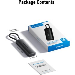 Lemorele Boîtier SSD M.2 NVMe USB C 3.2 Gen 2, Adaptateur SSD M.2 10 Gbps pour M Key/M+B Key 2230/2242/2260/2280, Supporte UASP 