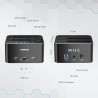 FIDECO Station d'accueil pour Disque Dur, USB 3.0 Aluminium Stations d'accueil pour Disque Dur 2,5"/3,5" SATA HDD SSD, Lecteur d