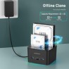 Docking Station, FIDECO Station d'accueil pour 2 Disques Durs SATA USB 3.0 Fonction Clonage Disque Dur 2,5 Pouces et 3,5 Pouces 