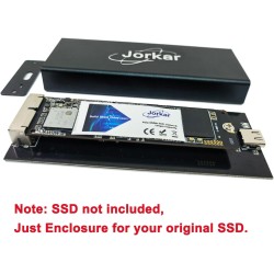 USB C 3.2 Boîtier 12+16 pin SSD, Lecteur Disque SSD Externe pour MacBook Air/Pro Mid 2013-2017, Portable Enclosure vers Mac SSDs