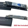 USB C 3.2 Boîtier 12+16 pin SSD, Lecteur Disque SSD Externe pour MacBook Air/Pro Mid 2013-2017, Portable Enclosure vers Mac SSDs