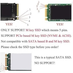 Adaptateur M.2 NVMe to 12+16pin SSD pour Macbook Air/Pro Retina 2013-2017, M.2 NVME/AHCI SSD Convertir Le Connecteur pour A1465 