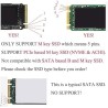 Adaptateur M.2 NVMe to 12+16pin SSD pour Macbook Air/Pro Retina 2013-2017, M.2 NVME/AHCI SSD Convertir Le Connecteur pour A1465 