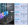 Vertical Docking Station USB-C 3 moniteurs, Station d'accueil 15 en 1 Triple écran avec 2 HDMI 4K et 1 DP, 10Gbit/s USB C USB-A 