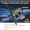 PCIe vers USB C 3.2 Gen 2 Carte d'extension PCI-E 10Gbit/s avec USB-C + Type A + Connecteur Interne 19 Broches + Type E A-Key Ad