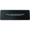 USB C 3.2 Boîtier SSD 12+16 pin pour MacBook Air/Pro Mid 2013-2017, Externe Lecteur de Disque SSD A1466 A1465 A1502 A1398, Mac S