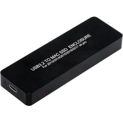 USB C 3.2 Boîtier SSD 12+16 pin pour MacBook Air/Pro Mid 2013-2017, Externe Lecteur de Disque SSD A1466 A1465 A1502 A1398, Mac S