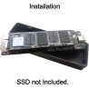 USB C 3.2 Boîtier SSD 12+16 pin pour MacBook Air/Pro Mid 2013-2017, Externe Lecteur de Disque SSD A1466 A1465 A1502 A1398, Mac S