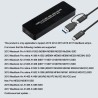 USB C 3.2 Boîtier SSD 12+16 pin pour MacBook Air/Pro Mid 2013-2017, Externe Lecteur de Disque SSD A1466 A1465 A1502 A1398, Mac S