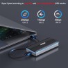 USB C 3.2 Boîtier 12+16 pin SSD, Lecteur Disque SSD Externe pour MacBook Air/Pro 2013-2017, Portable Enclosure Mac A1466 A1465 A