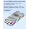 Externe Boîtier SSD M.2 NVMe 40Gbps Lecteur Disque SSD avec Ventilateur, Compatible avec Thunderbolt 4/3, USB4/3.1/3.0, Boîtier 