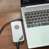 Externe Boîtier SSD M.2 NVMe 40Gbps Lecteur Disque SSD avec Ventilateur, Compatible avec Thunderbolt 4/3, USB4/3.1/3.0, Boîtier 