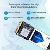 Disque SSD Interne 512Go pour MacBook Air/Pro 12+16 pin NVMe PCIe Gen3x4, Solid State Drive pour MacBook Air A1466 A1465 (2013-2
