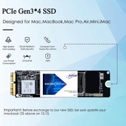 Disque SSD Interne 1To pour MacBook Air/Pro 12+16 pin NVMe PCIe Gen3x4, Solid State Drive pour MacBook Air A1466 A1465 (2013-201