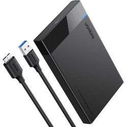 Uvert usb 3.0 boîtier externe pour disque dur 2,5 pouces sata iii ii i hdd ssd avec 5gbps uasp supporte windows mac os linux, câ