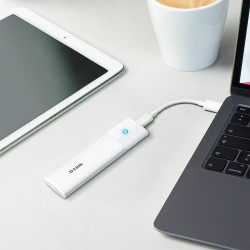 D-Link DSP-111 Boîtier SSD M.2 NVMe/NGFF USB-C, 10Gbps USB 3.2 Gen 2, Installation sans Outil, clé M/B+M, Prend en Charge 2230/2