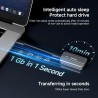 fanxiang Boîtier SSD M.2 NVMe, boîtier SSD M.2 USB 3.2 Gen2 10 Gbps, 2230 PCIe NVMe (M/B+M Key) jusqu'à 2 to, Alliage d'aluminiu