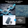 ACASIS 40Gbps Boîtier M.2 NVMe PCIe SSD,Nvme enclosure Ventilateur de Refroidissement intégré, USB Adaptateur Disque Dur Externe