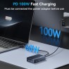 ACASIS Boîtier pour SSD M.2 NVMe ACASIS à 40 Gbps, USB C Docking Station pour M.2 NVMe en Aluminium avec Double Moniteur, Compat