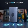 ACASIS Boîtier pour SSD M.2 NVMe ACASIS à 40 Gbps, USB C Docking Station pour M.2 NVMe en Aluminium avec Double Moniteur, Compat