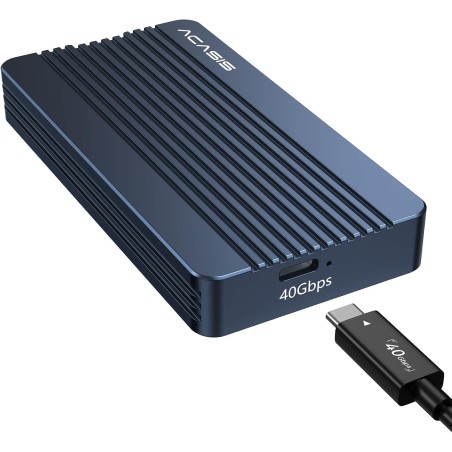 ACASIS 40Gbps boitier ssd nvme,Aluminium M.2 NVMe SSD USB-C Station d'accueil,pour NVMe PCIe 2230,2242,2260,2280M-Key(B+M Key), 