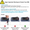 ACASIS 40Gbps M.2 NVMe SSD Enclosure, Cooling Fan, Compatible USB 4.0, Support SSD B+M M-Key, Dual-Bay Enclosure Dual Monitor Su