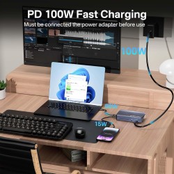 ACASIS 40Gbps M.2 NVMe SSD Enclosure, Cooling Fan, Compatible USB 4.0, Support SSD B+M M-Key, Dual-Bay Enclosure Dual Monitor Su