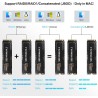 ACASIS 40Gbps M.2 NVMe SSD Enclosure, Cooling Fan, Compatible USB 4.0, Support SSD B+M M-Key, Dual-Bay Enclosure Dual Monitor Su