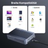 ACASIS USB C Docking Station avec 40Gbps M.2 NVMe SSD Enclosure, USB Hub avec 2*USBA 3.2, 1*DP1.4, 1*HDMI , 1*USB C 10Gbps, Cool