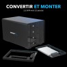 SABRENT Adaptateur Disque Dur – Adaptateur SSD 2.5 vers 3.5 pour Baie 3,5", Rack Disque Dur de Montage pour SSD 2,5 Pouces SATA 