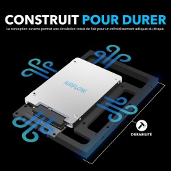 SABRENT Adaptateur Disque Dur – Adaptateur SSD 2.5 vers 3.5 pour Baie 3,5", Rack Disque Dur de Montage pour SSD 2,5 Pouces SATA 