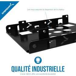 SABRENT Cadre de Montage pour Les Disques Durs 2,5 pouces SSD sur Adaptateur 3,5", Caddie kit de montage 3.5" pour hdd disque du