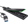 Trust Boîtier SSD M2 NVMe USB-C 10Gbps, Adaptateur pour Disque SSD Externe 4 to, Supporte 2230 2242 2260 2280 FAT32/NTFS/EXT4/ex