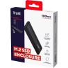 Trust Boîtier SSD M2 NVMe USB-C 10Gbps, Adaptateur pour Disque SSD Externe 4 to, Supporte 2230 2242 2260 2280 FAT32/NTFS/EXT4/ex