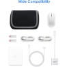 LENTION Étui de Rangement/Sac de Transport pour Accessoires électroniques (Adaptateur,Chargeur,Souris sans Fil,Téléphone Portabl
