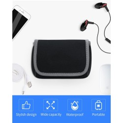 LENTION Étui de Rangement/Sac de Transport pour Accessoires électroniques (Adaptateur,Chargeur,Souris sans Fil,Téléphone Portabl