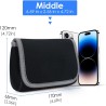 LENTION Étui de Rangement/Sac de Transport pour Accessoires électroniques (Adaptateur,Chargeur,Souris sans Fil,Téléphone Portabl