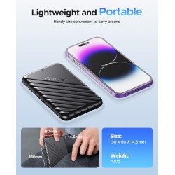 Boitier Disque Dur 2.5, ORICO 6Gbps USB C 3.1 Gen 1 Boitier Externe Disque pour SATA HDD et SSD de 2,5'' et 7/9.5 mm, accélérati