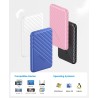 Boitier Disque Dur 2.5, ORICO 6Gbps USB C 3.1 Gen 2 Boitier Externe Disque pour SATA HDD et SSD de 2,5'' et 7/9.5 mm, accélérati