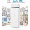 Boitier Disque Dur 2.5, ORICO 6Gbps USB C 3.1 Gen 2 Boitier Externe Disque pour SATA HDD et SSD de 2,5'' et 7/9.5 mm, accélérati