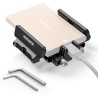 Neewer Support de Montage SSD en Aluminium avec Cold Shoe Serre Câble, 1,6"-2,6"/40-65 mm Compatible avec Samsung T5 T7 SSD SanD