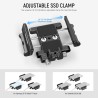 Neewer Support de Montage SSD en Aluminium avec Cold Shoe Serre Câble, 1,6"-2,6"/40-65 mm Compatible avec Samsung T5 T7 SSD SanD