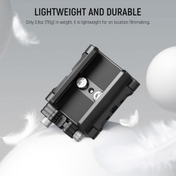 Neewer Support de Montage SSD en Aluminium avec Cold Shoe Serre Câble, 1,6"-2,6"/40-65 mm Compatible avec Samsung T5 T7 SSD SanD