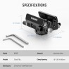 Neewer Support de Montage SSD en Aluminium avec Cold Shoe Serre Câble, 1,6"-2,6"/40-65 mm Compatible avec Samsung T5 T7 SSD SanD