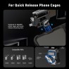 NEEWER Support SSD 40-65 mm à dégagement Rapide avec Pince de câble Compatible avec Cage de téléphone SmallRig pour 16 Pro Max 1