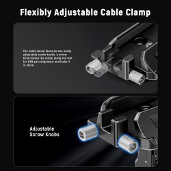 NEEWER Support SSD 40-65 mm à dégagement Rapide avec Pince de câble Compatible avec Cage de téléphone SmallRig pour 16 Pro Max 1