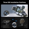 NEEWER Support SSD 40-65 mm à dégagement Rapide avec Pince de câble Compatible avec Cage de téléphone SmallRig pour 16 Pro Max 1