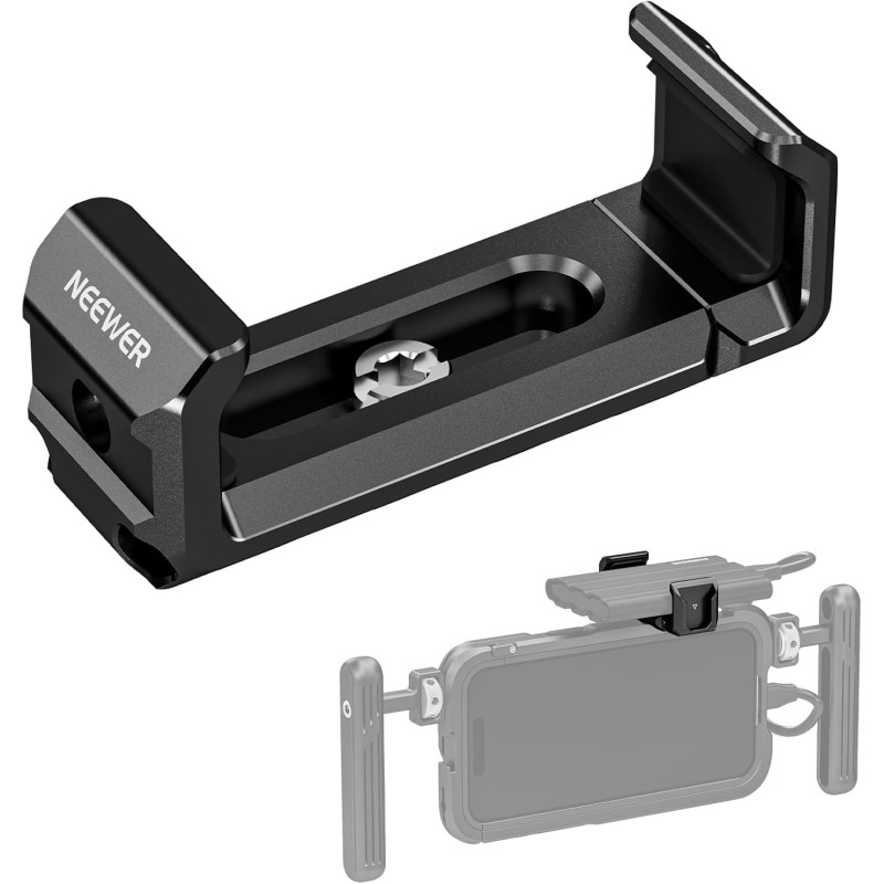 NEEWER T5 T7 T9 Support Montage pour SSD pour iPhone 15 Pro Max Cage de téléphone PA023 PA024, Pince SSD 2,2"-3"/55-75mm Compati